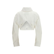 White Cotton Denim Jacket