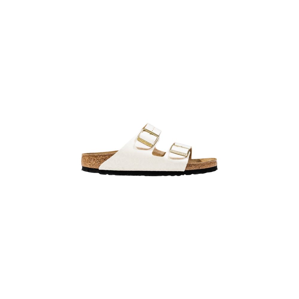 Beige Artificial Leather Flat Sandals