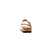 Beige Artificial Leather Flat Sandals