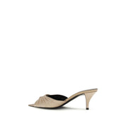 Beige Calf Leather Bos Taurus Mules