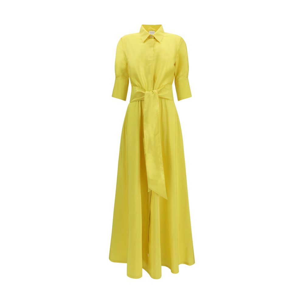 Bicolor Polyester Casual Dress