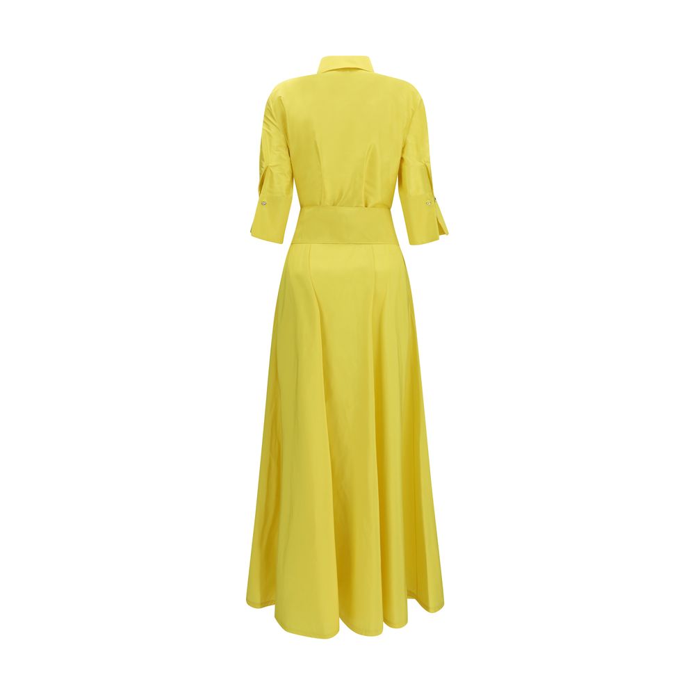 Bicolor Polyester Casual Dress