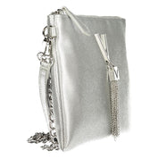 Argento Poliuretano Donna Borsa
