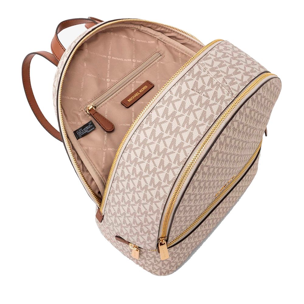 Beige Canvas Backpack