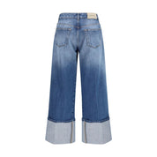 Blue Cotton Jeans Denim