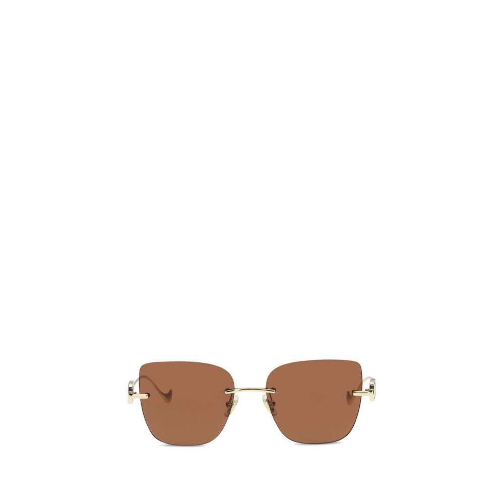 Brown Metal Sunglasses