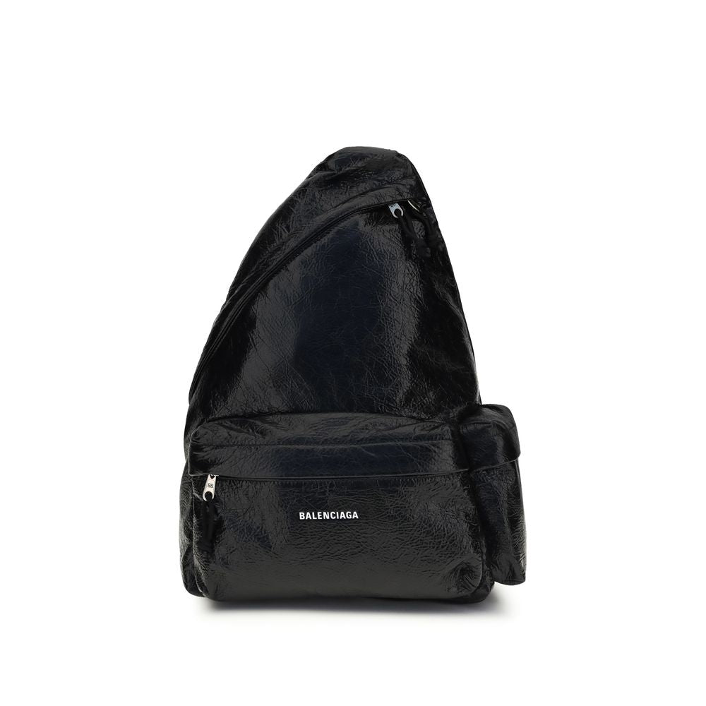 Black Nylon Backpack