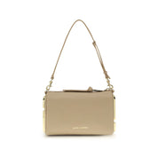 Beige Calf Leather Bos Taurus Shoulder Bag