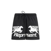 Black Polyester Shorts