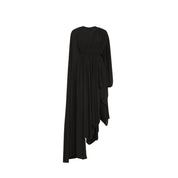 Black Elastane Casual Dress