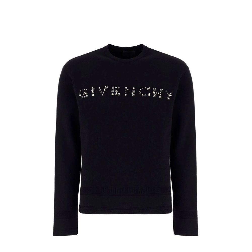 Black Cotton Sweatshirt
