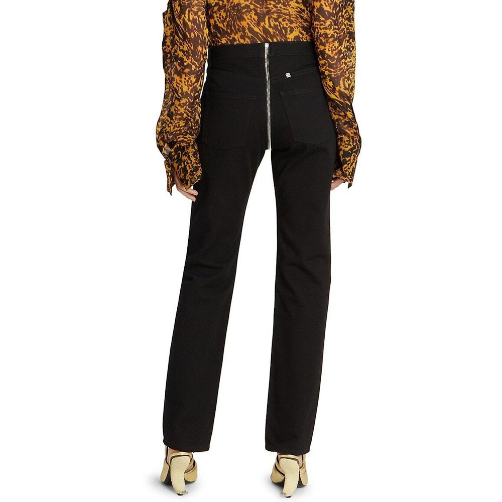 Black Cotton Skinny Jeans