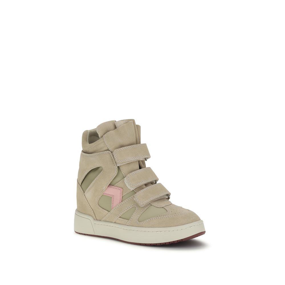 Beige Calf Leather Bos Taurus Chunky Sneakers