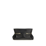 Black Napa Leather / Calf Bos Taurus Clutch Bag