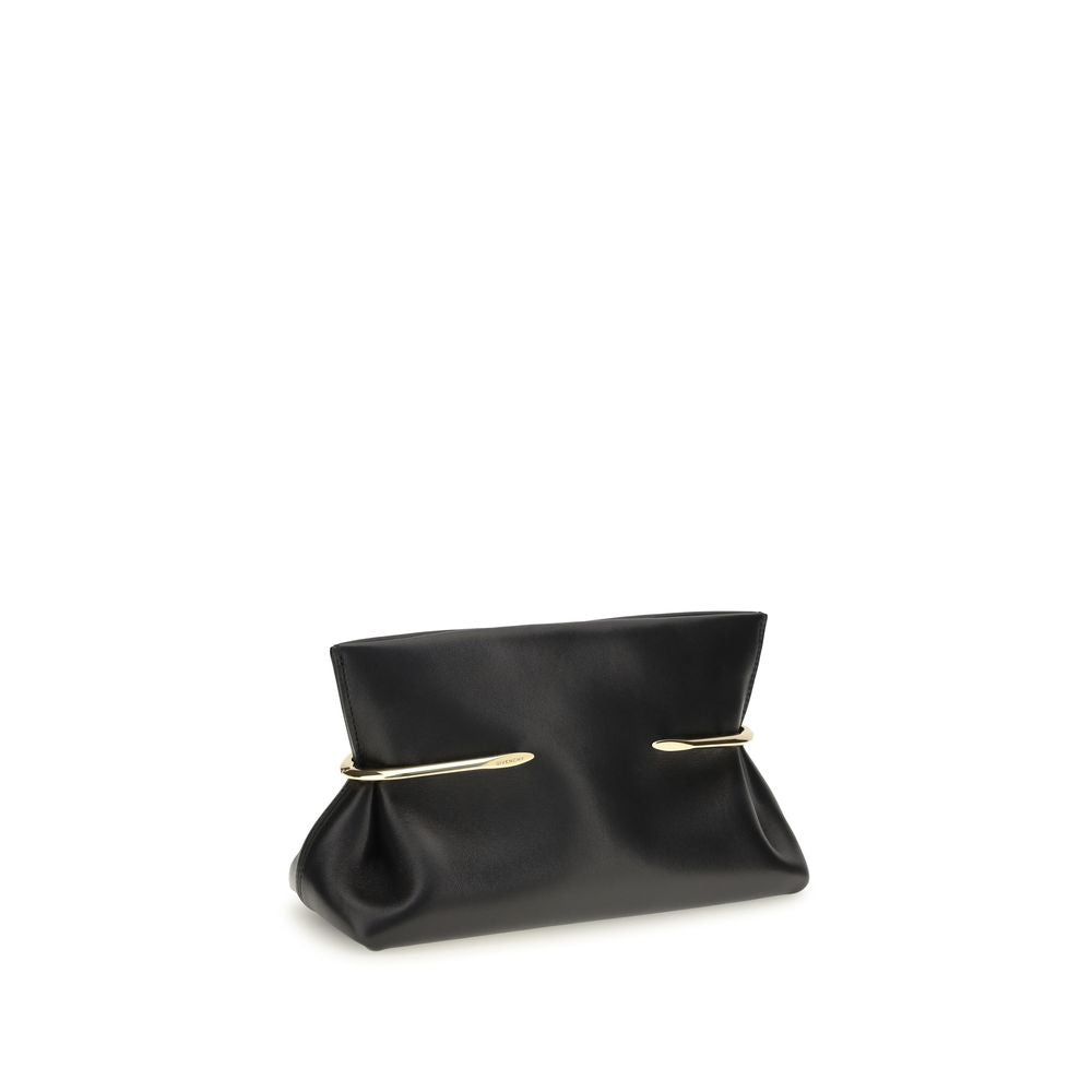 Black Napa Leather / Calf Bos Taurus Clutch Bag