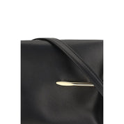 Black Napa Leather / Calf Bos Taurus Clutch Bag