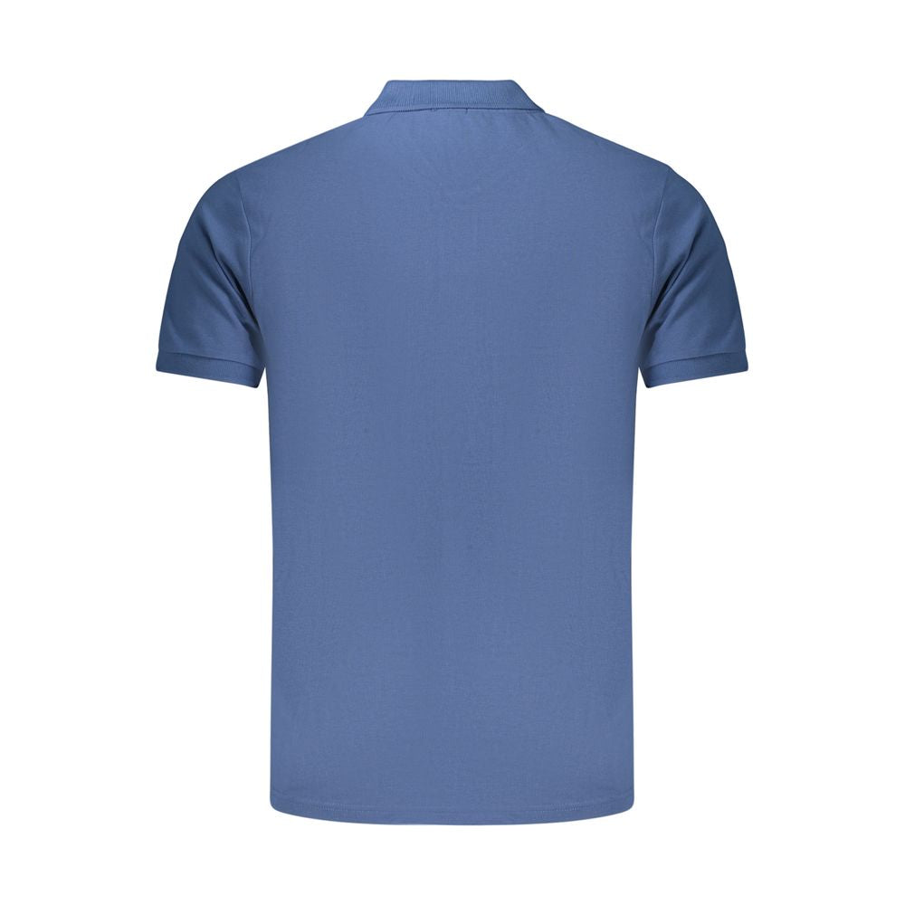 Blue Cotton Mens Polo Shirt