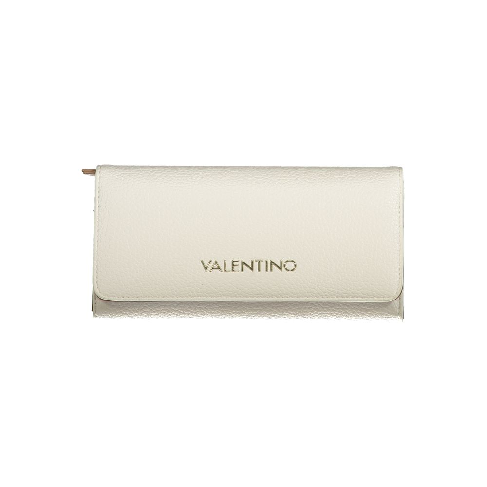 White Polyurethane Female Wallet