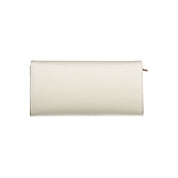White Polyurethane Female Wallet