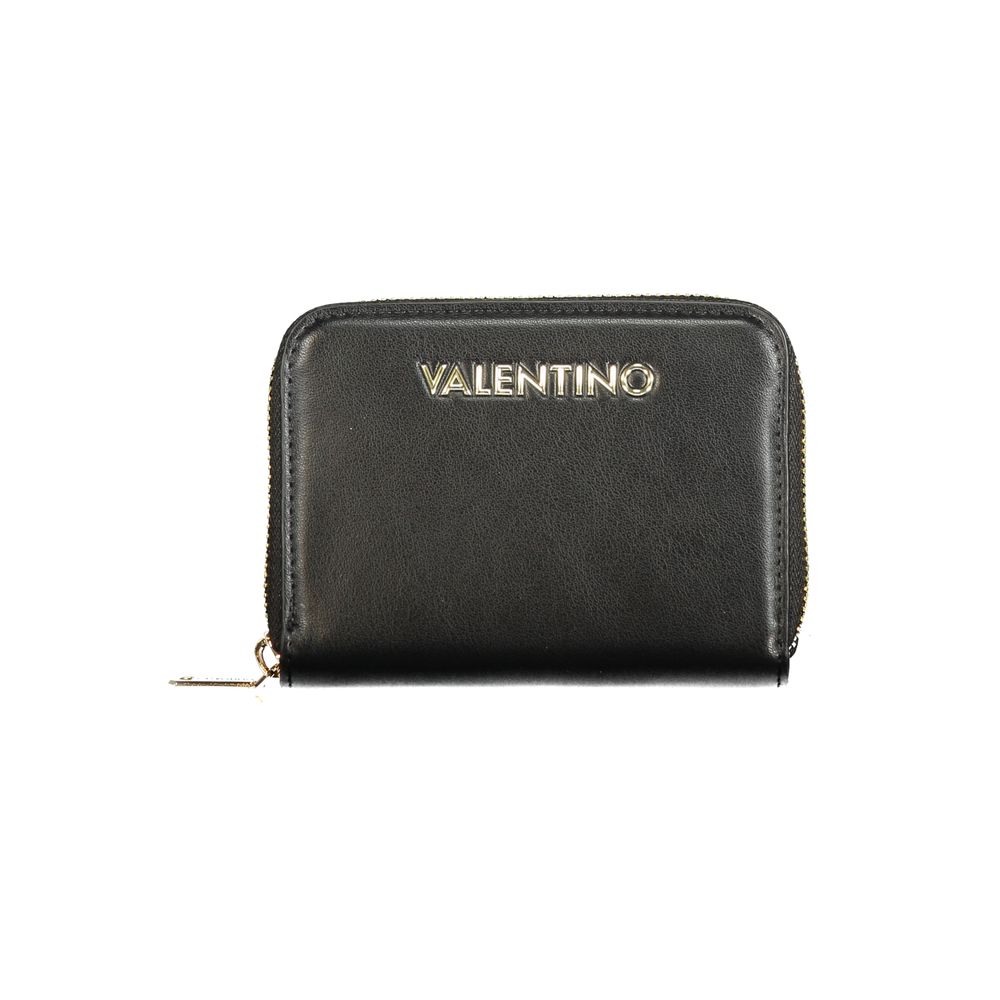Black Polyurethane Women's Wallet
