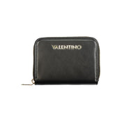 Black Polyurethane Women's Wallet