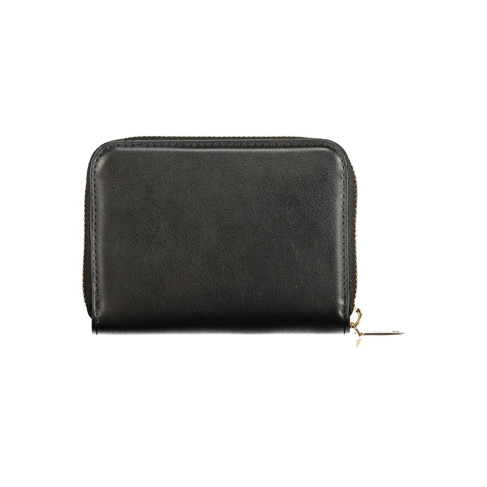 Black Polyurethane Women's Wallet
