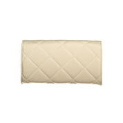 Beige Polyurethane Women's Wallet