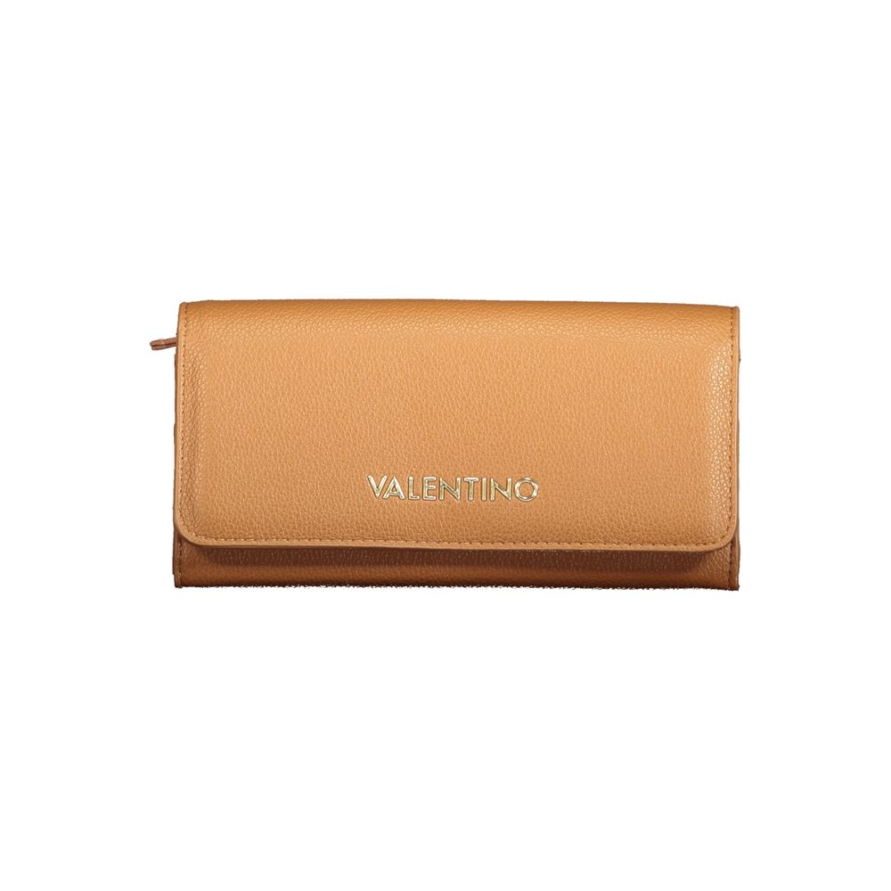 Brown Polyurethane Women's Wallet