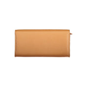 Brown Polyurethane Women's Wallet
