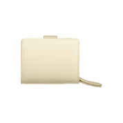 Beige Polyurethane Women's Wallet