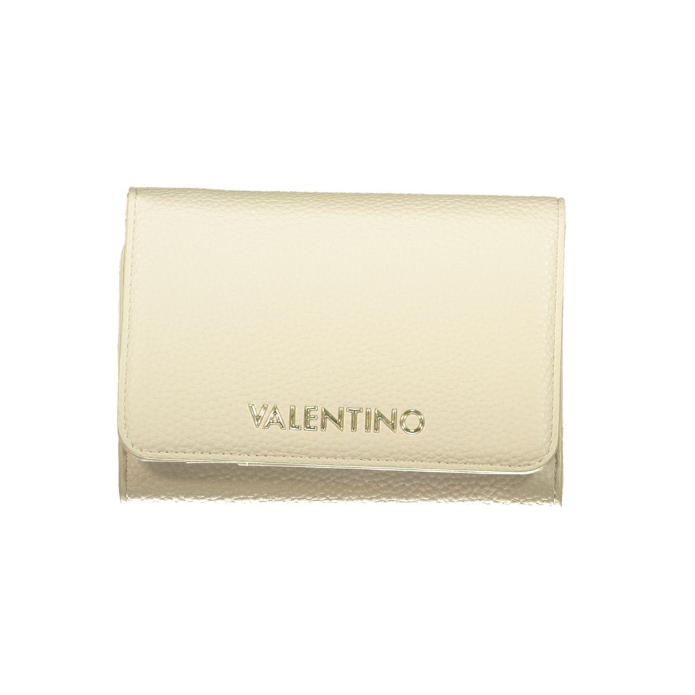 Beige Polyurethane Womens Wallet