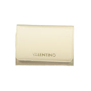 Beige Polyurethane Womens Wallet