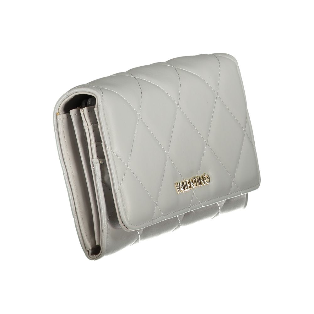 Gray Polyurethane Women's Wallet