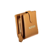 Brown Polyurethane Women Wallet