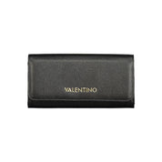 Black Polyurethane Womens Wallet