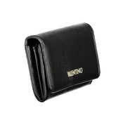 Black Polyurethane Womens Wallet