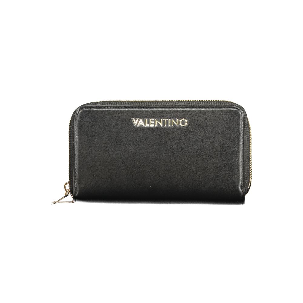 Black Polyurethane Women's Wallet