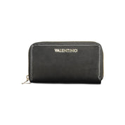 Black Polyurethane Women's Wallet