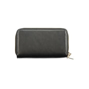 Black Polyurethane Women's Wallet