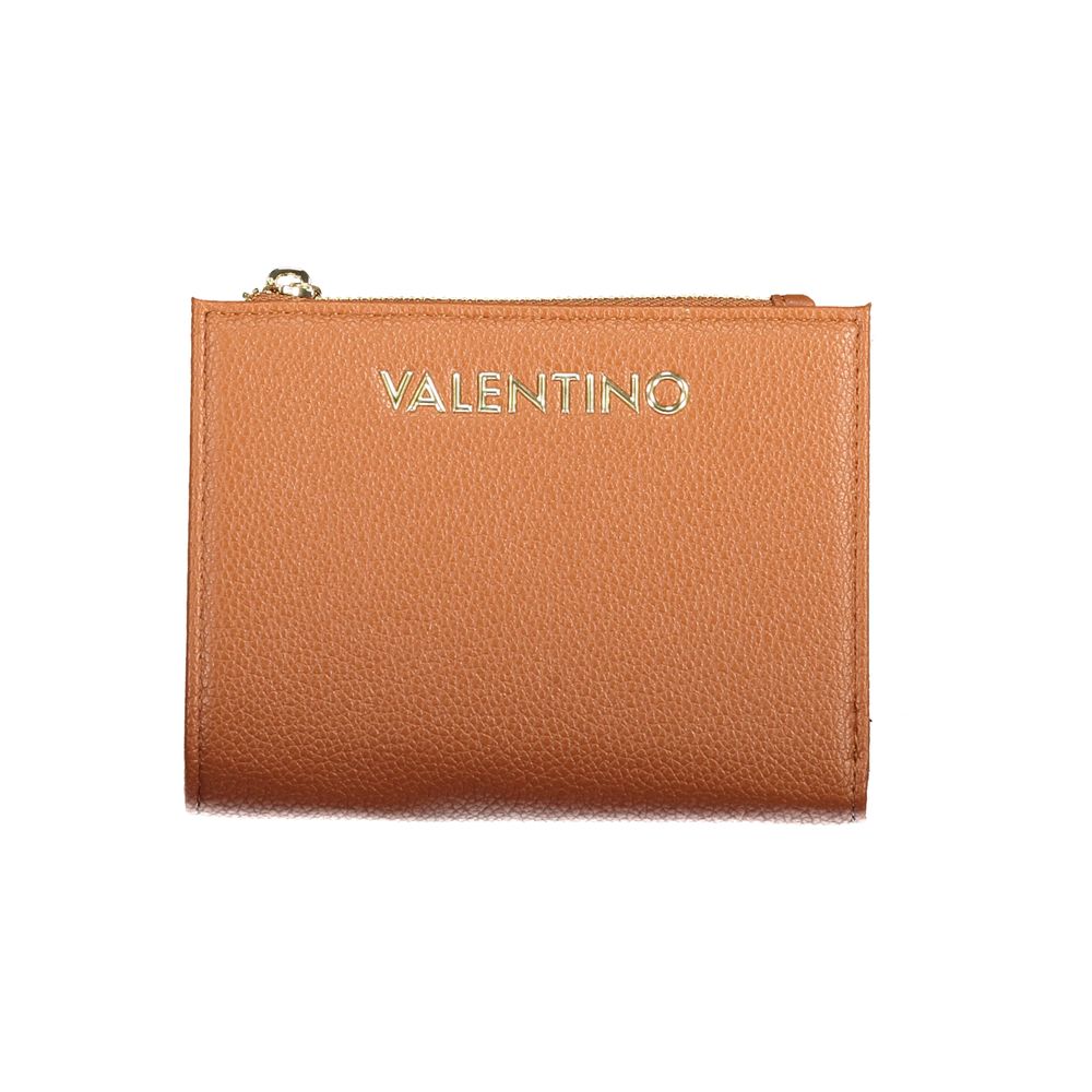Brown Polyurethane Womens Wallet