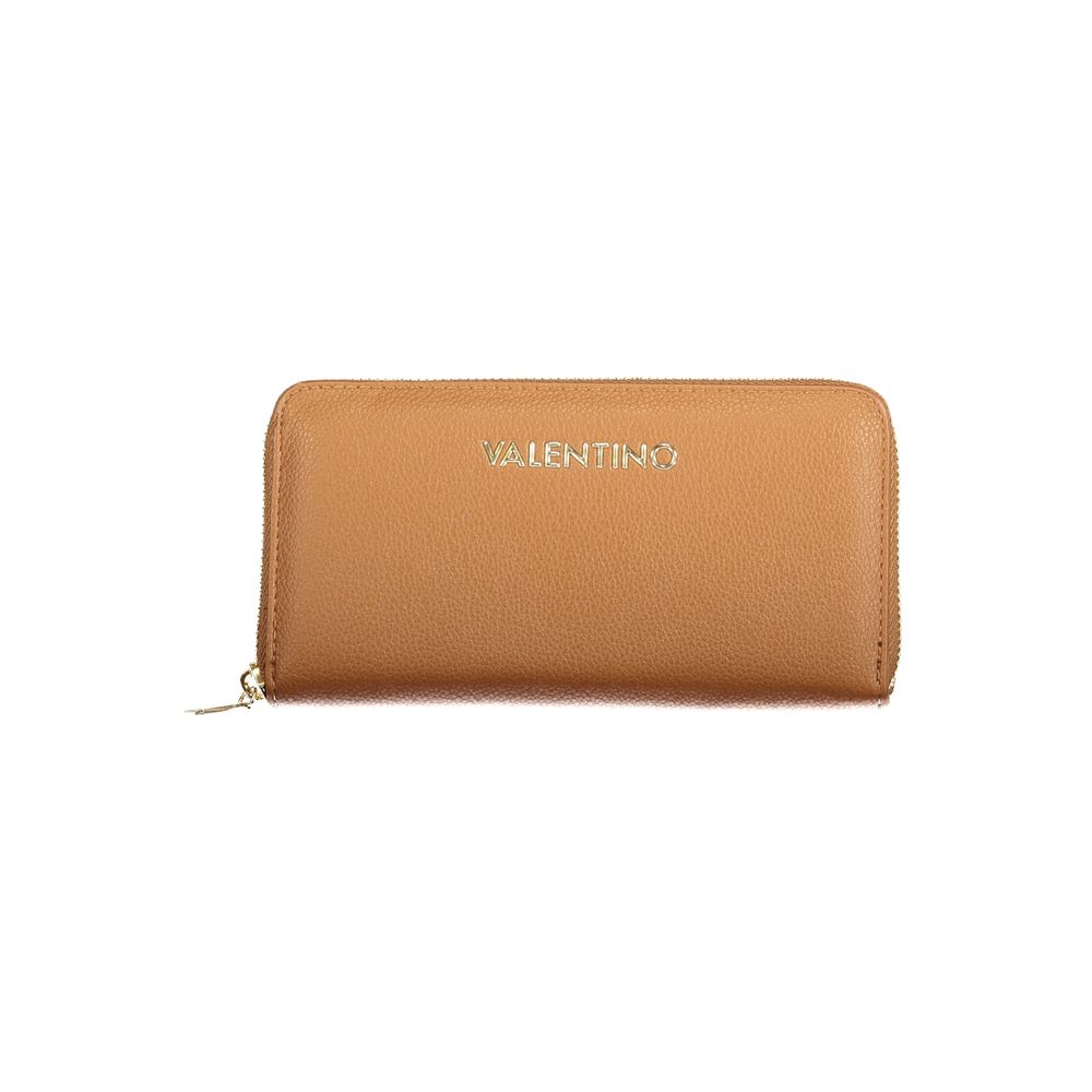 Brown Polyurethane Womens Wallet