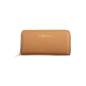 Brown Polyurethane Womens Wallet