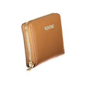 Brown Polyurethane Womens Wallet