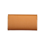 Brown Polyurethane Women's Wallet