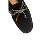 Black Rubber Women Loafer