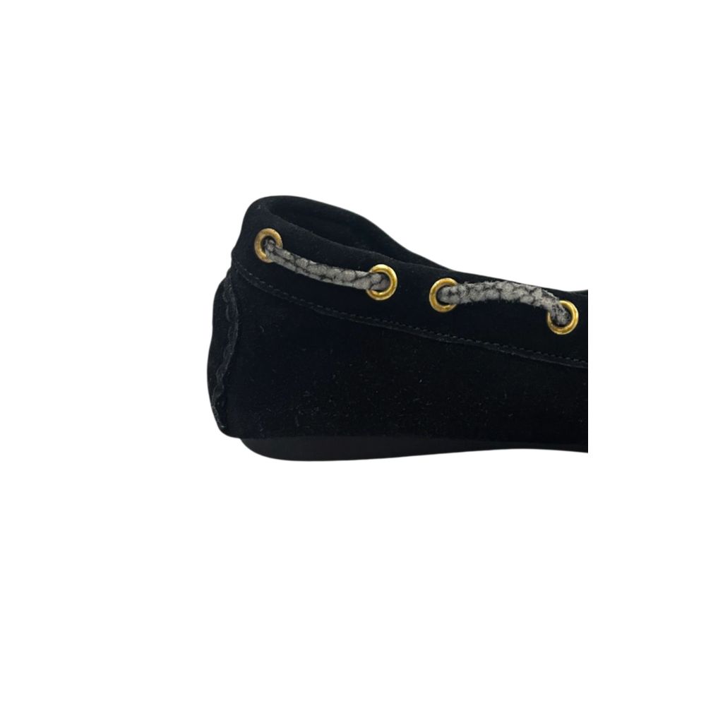 Black Rubber Women Loafer