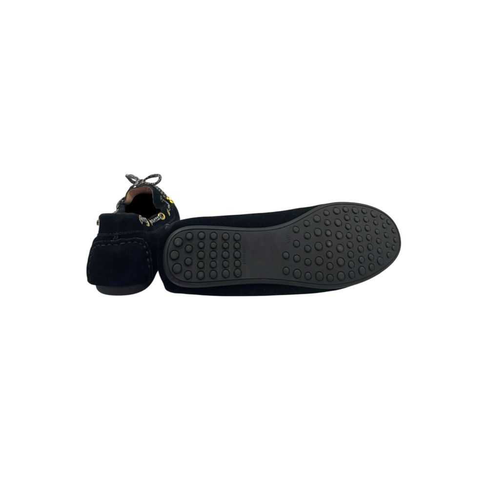 Black Rubber Women Loafer