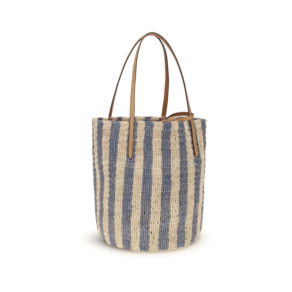Multicolor Raffia Backet Bag