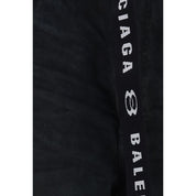 Black Cotton Bermuda Shorts