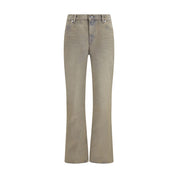 Bicolor Cotton Bootcut Jeans